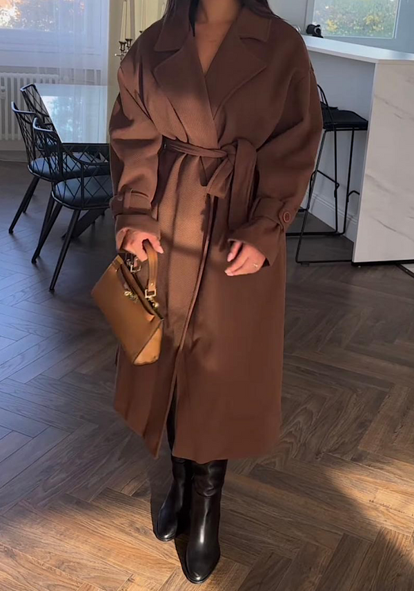 Pelisa coat - brown