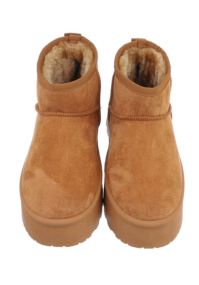 Alvin teddy boots - camel