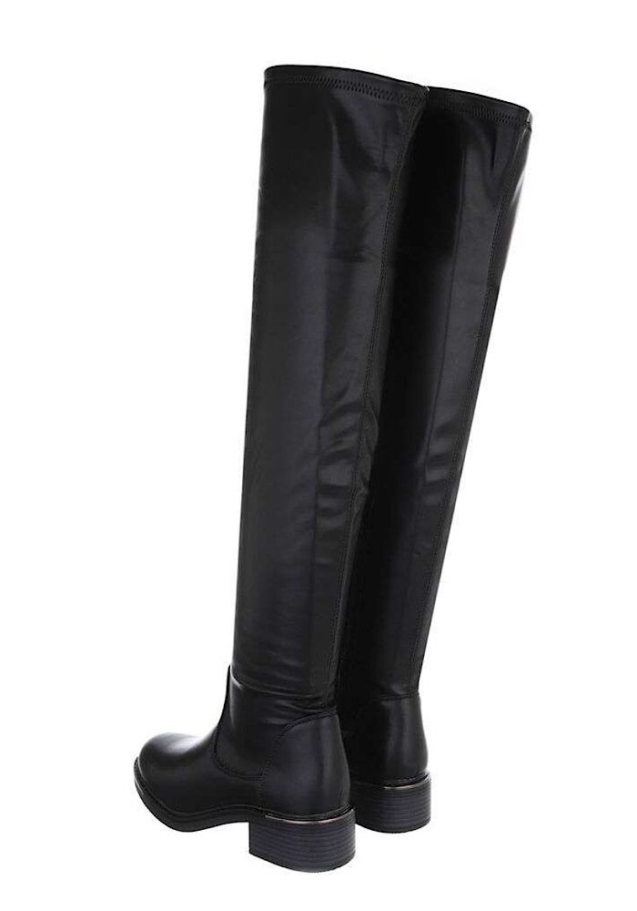 Aura overknee boots - black