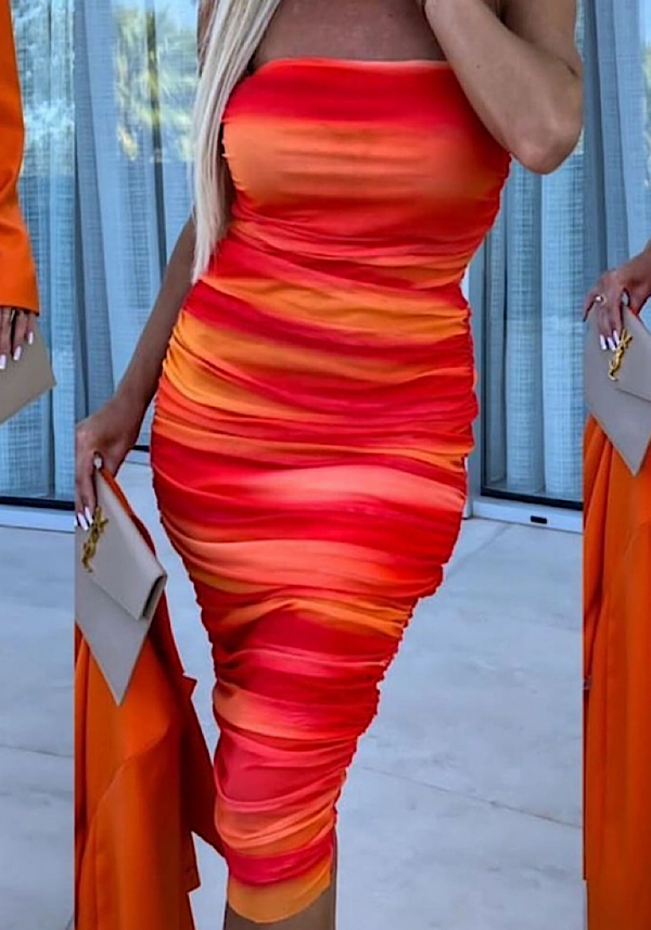 Jasmin dress - orange