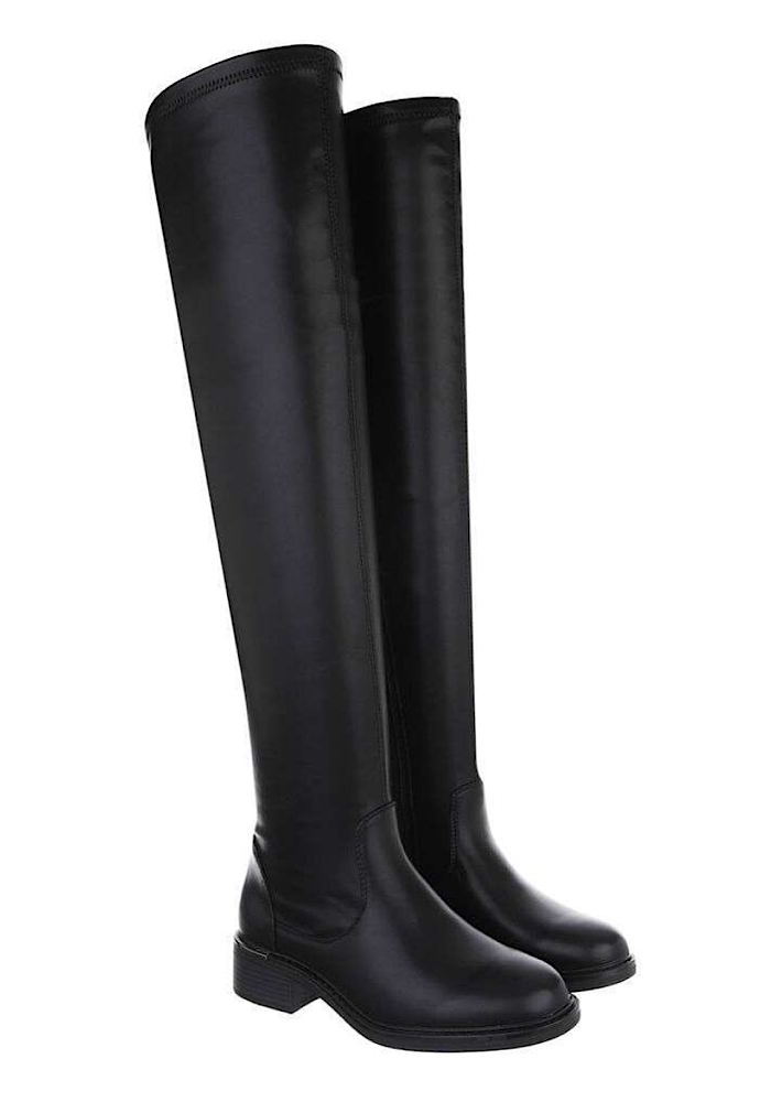 Aura overknee boots - black