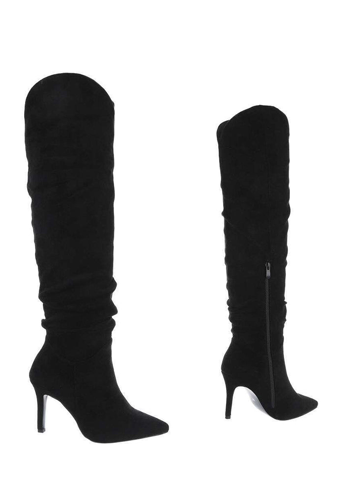 Xomo overknee boots -  black suede