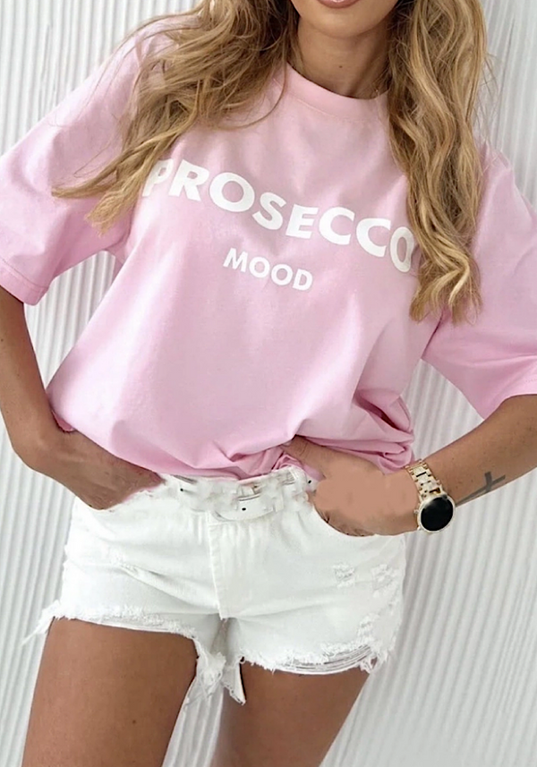 Prosecco t-shirt - light pink