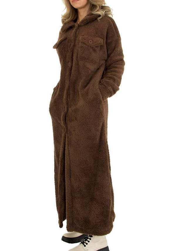 Liqida teddy jacket - brown