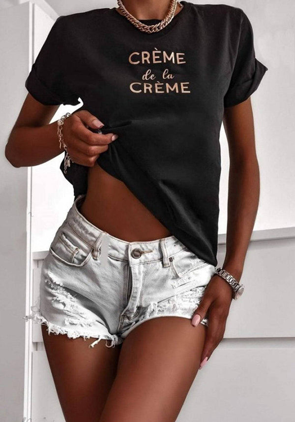 Creme t-shirt