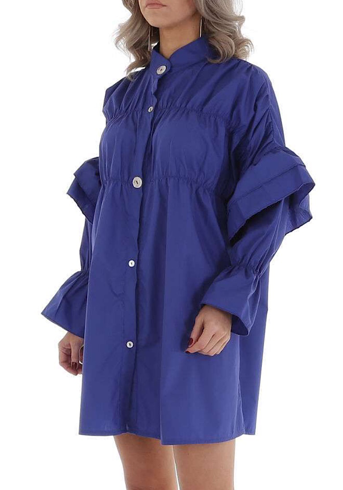 Mikolo shirt dress - blue