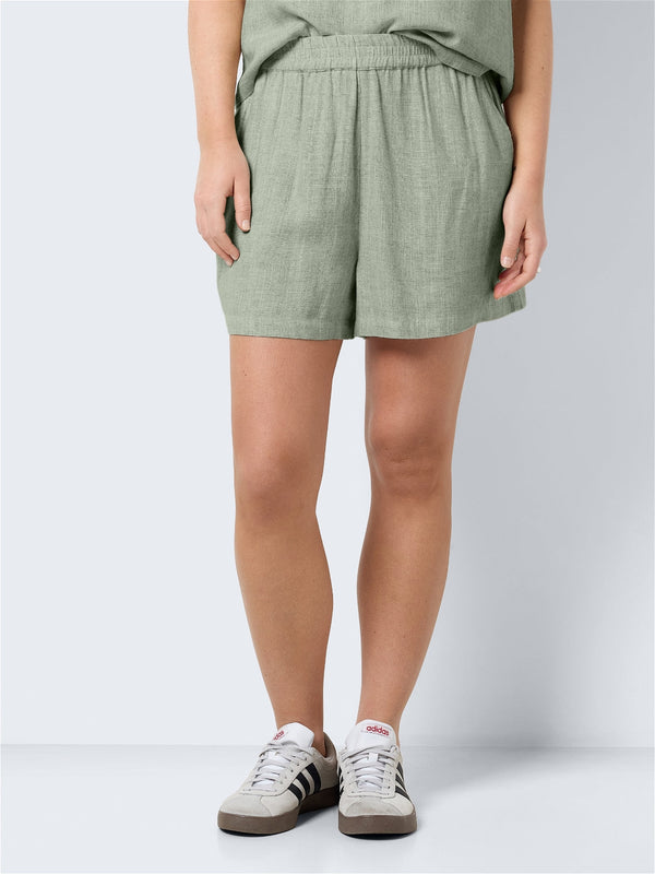 Leilani linen shorts - sage green