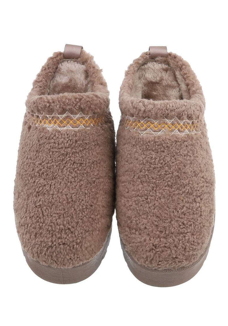 Dario teddy slippers - stone