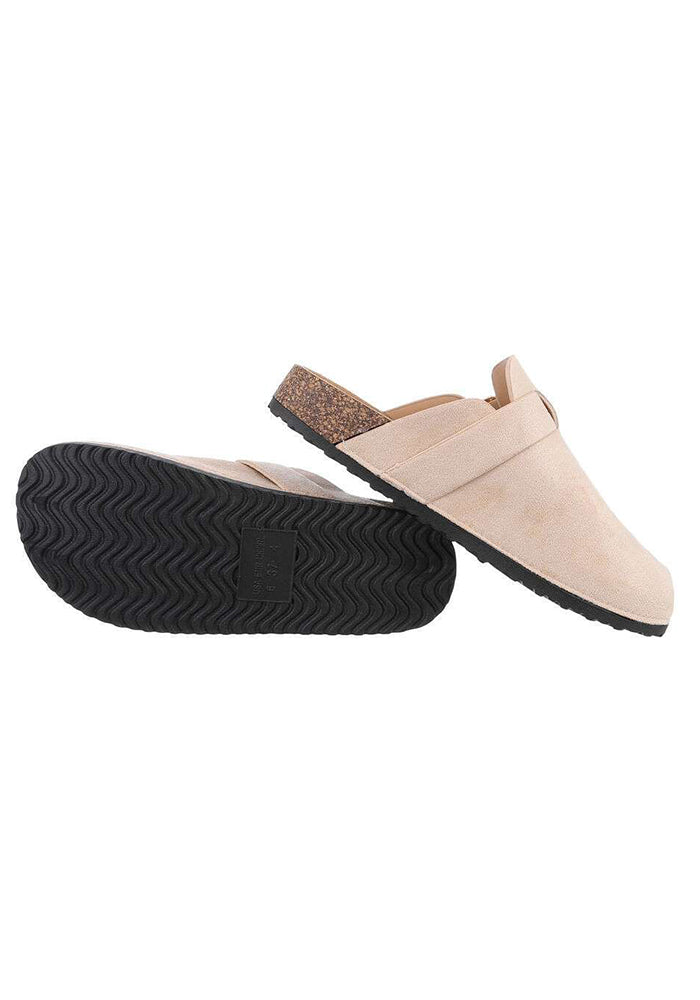 Simza slippers  - creme suede