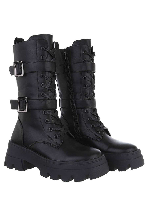 Berit chunky boots -  black
