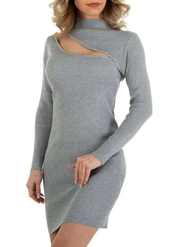 Teva cutout knitdress - grey