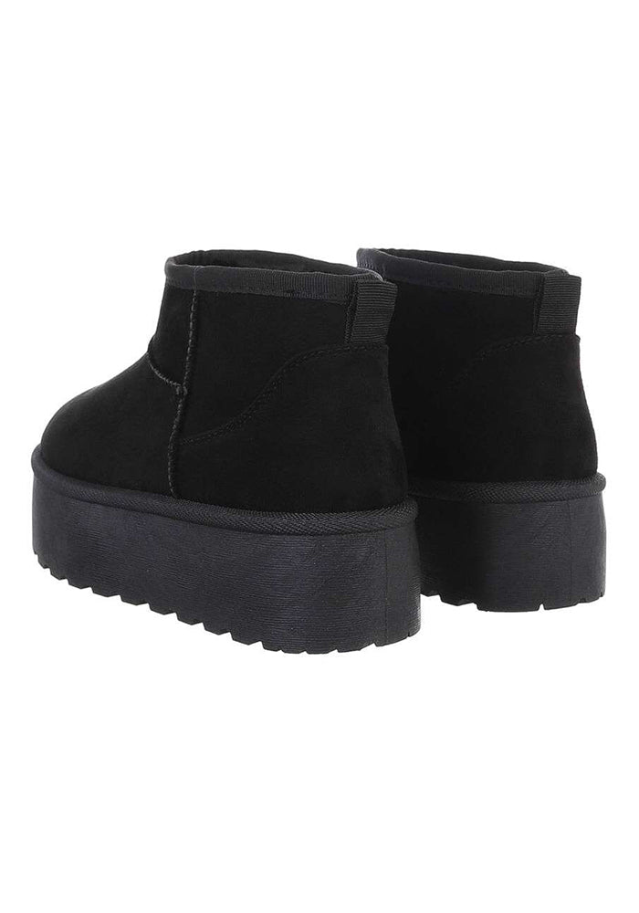 Alvin teddy boots - black